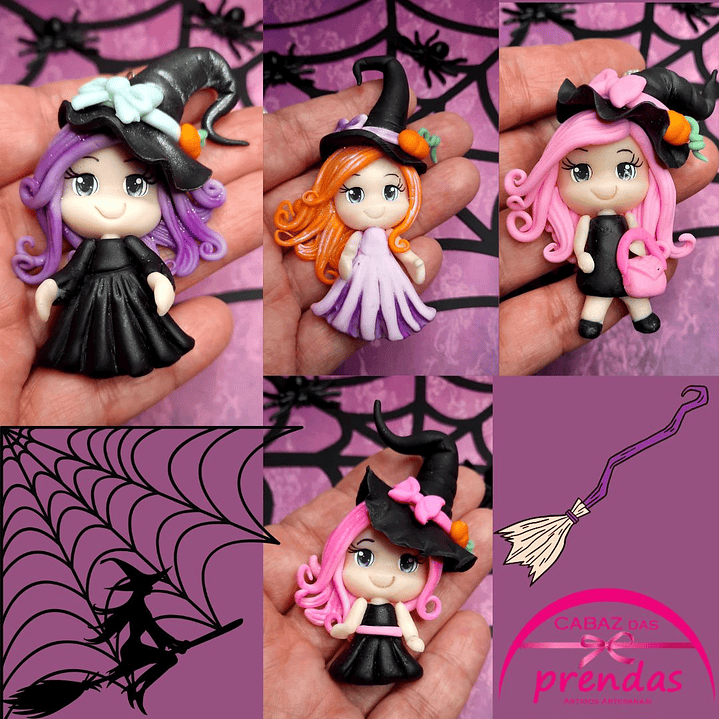 Porta-Chaves Bruxinha Ternurenta | Biscuit 6