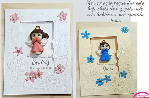 Convite Lembrança de Batismo 2-em-1