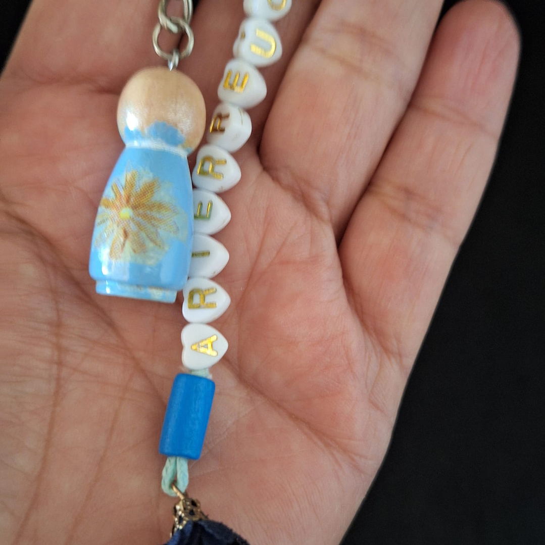 Porta‑Chaves “Guerreira” 💙 1