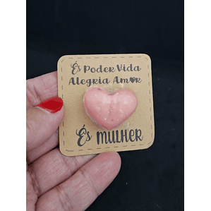 Mini Coração em Glicerina com Alfazema