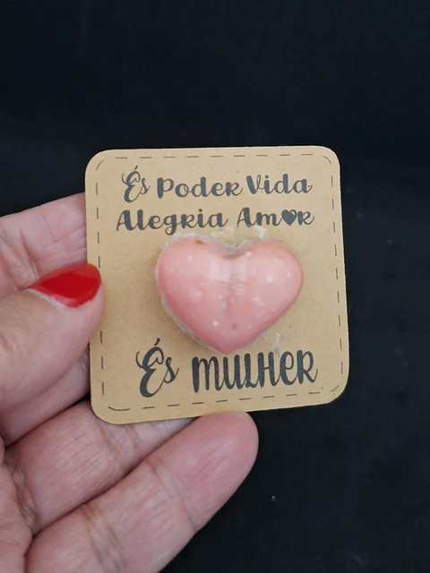 Mini Coração Glicerina Alfazema