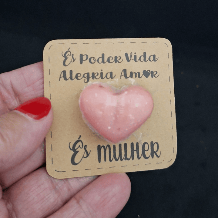 Mini Coração em Glicerina com Alfazema 1