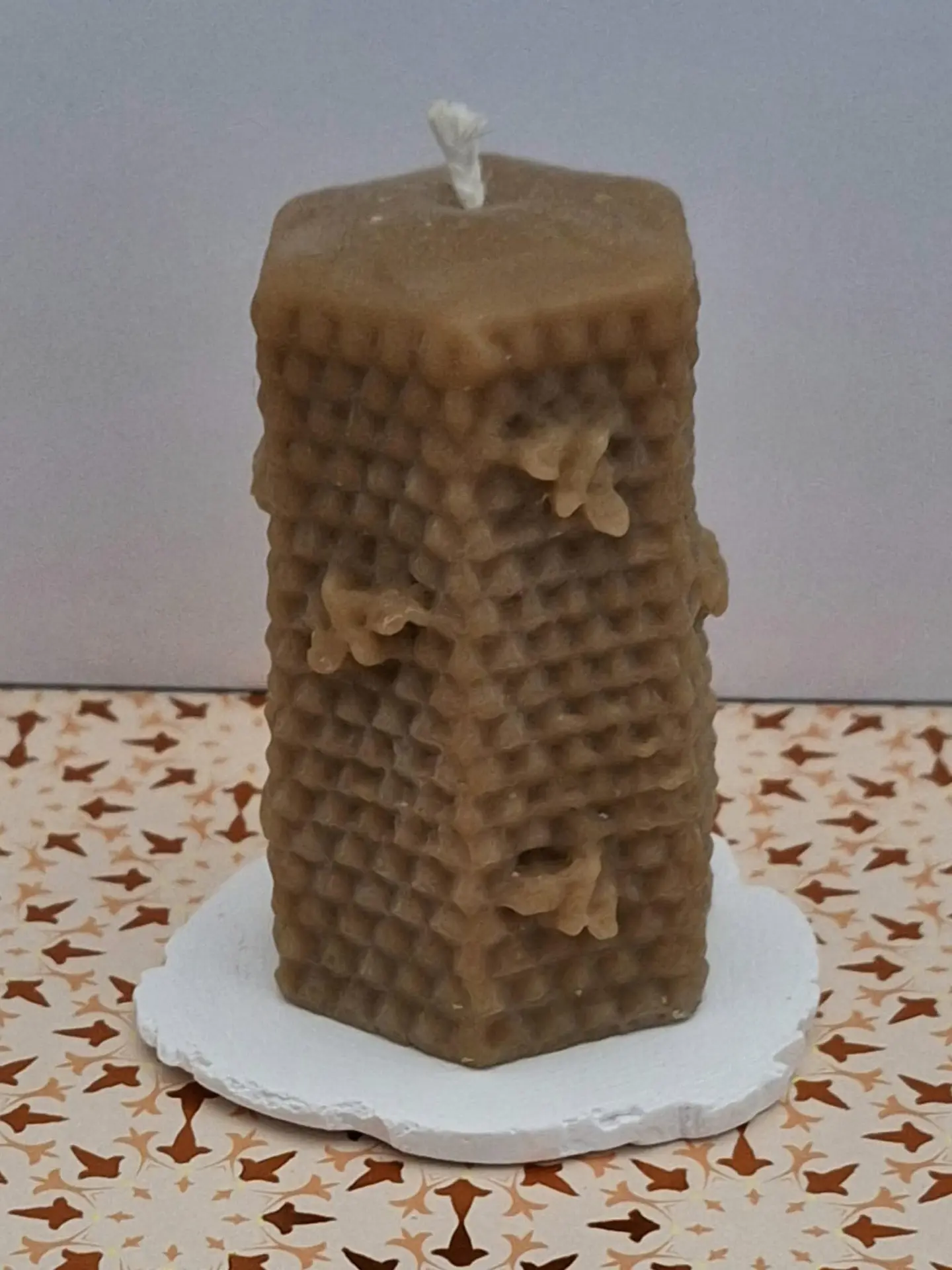 Vela Pilar Favo de Mel 1