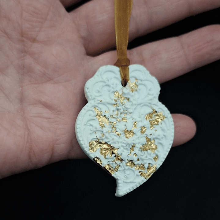 Lembrança de Casamento – Coração de Viana em Gesso Cerâmico 3