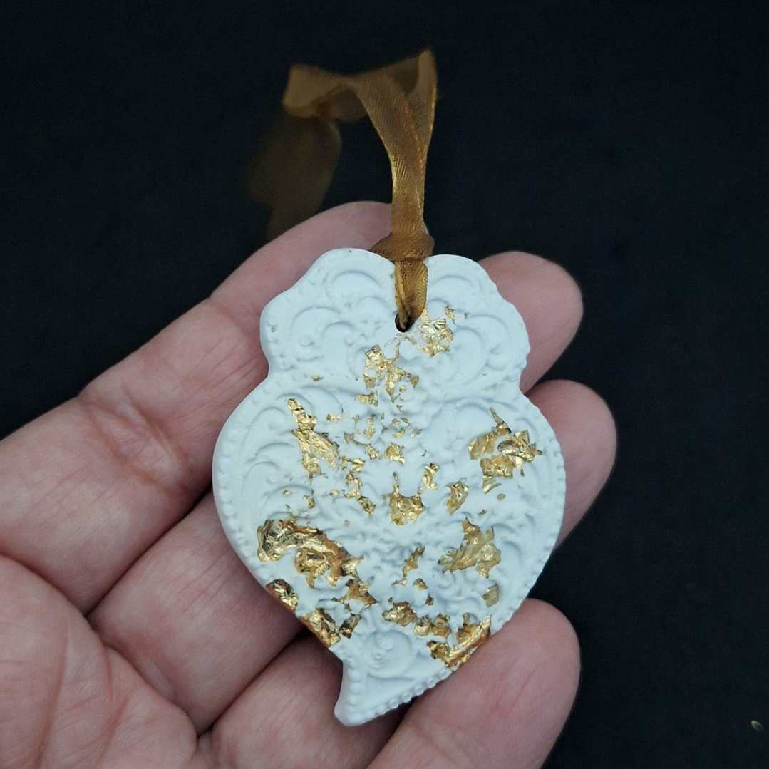 Lembrança de Casamento – Coração de Viana em Gesso Cerâmico 4