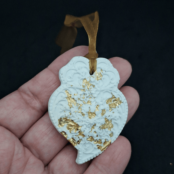 Lembrança de Casamento – Coração de Viana em Gesso Cerâmico 4