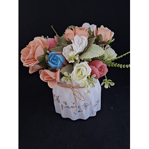 Bouquet de Flores em Cera Perfumada