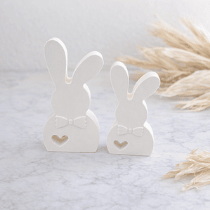 Coelho com Lacinho – Gesso Cerâmico Perfumado