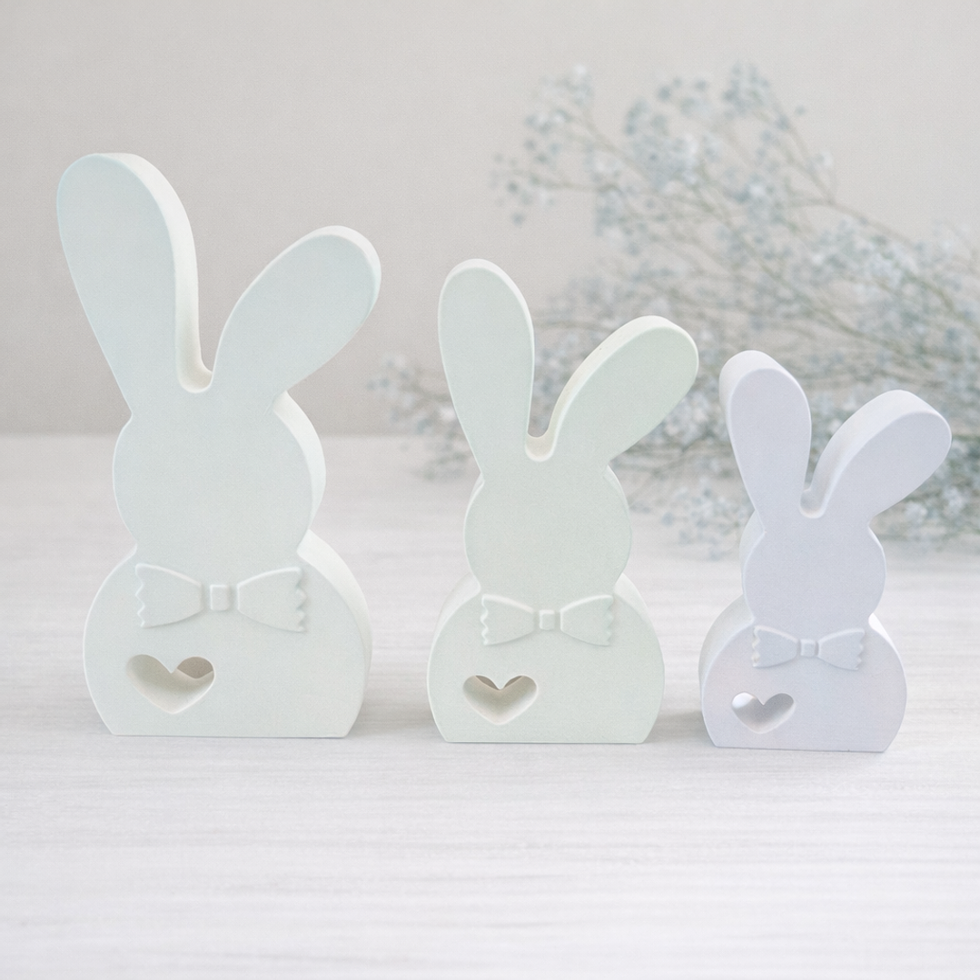 Coelho com Lacinho – Gesso Cerâmico Perfumado 3