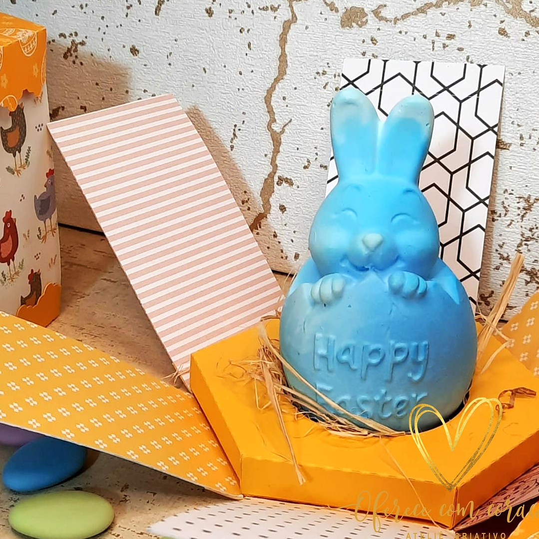 Happy Easter – Coelho da Páscoa em Caixa Explosão 1