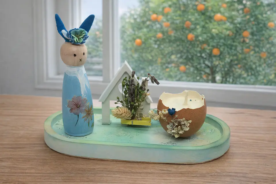 Páscoa Azul – Decoração com Vela de Soja 1