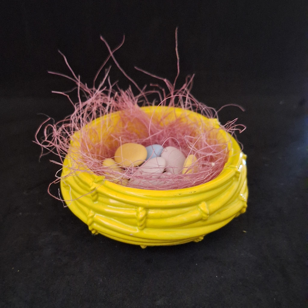 Cestinha Páscoa Amarela – Decoração Multifuncional 1