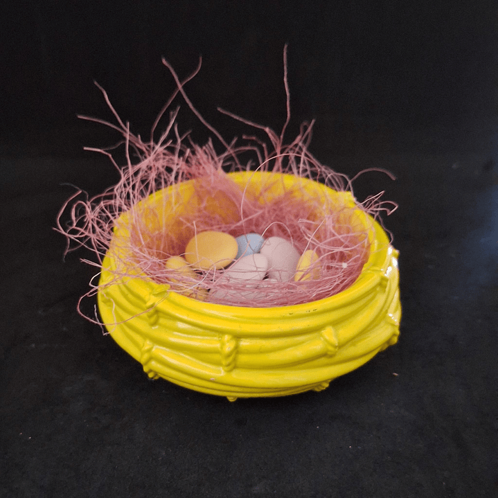 Cestinha Páscoa Amarela – Decoração Multifuncional 1