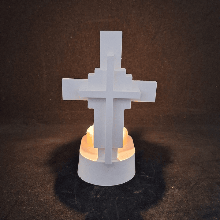 Jesus Vive – Porta-Vela em Gesso Cerâmico 1