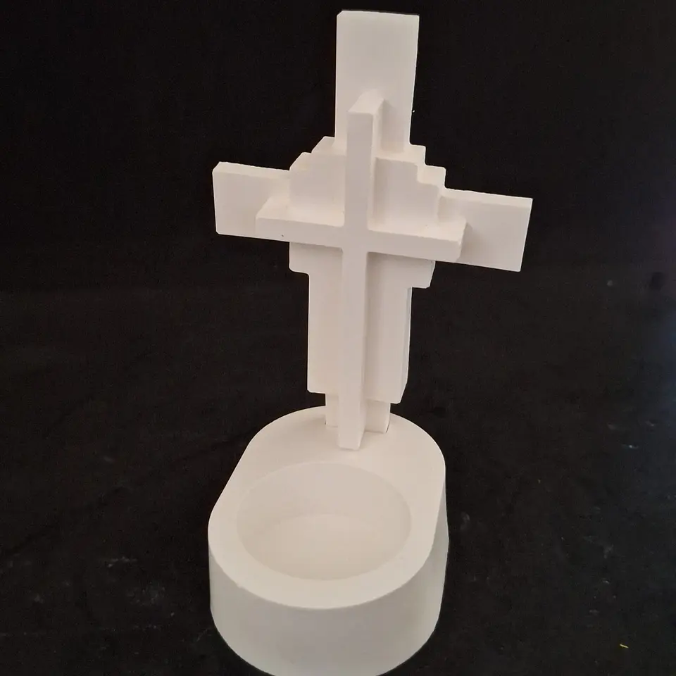 Jesus Vive – Porta-Vela em Gesso Cerâmico 2