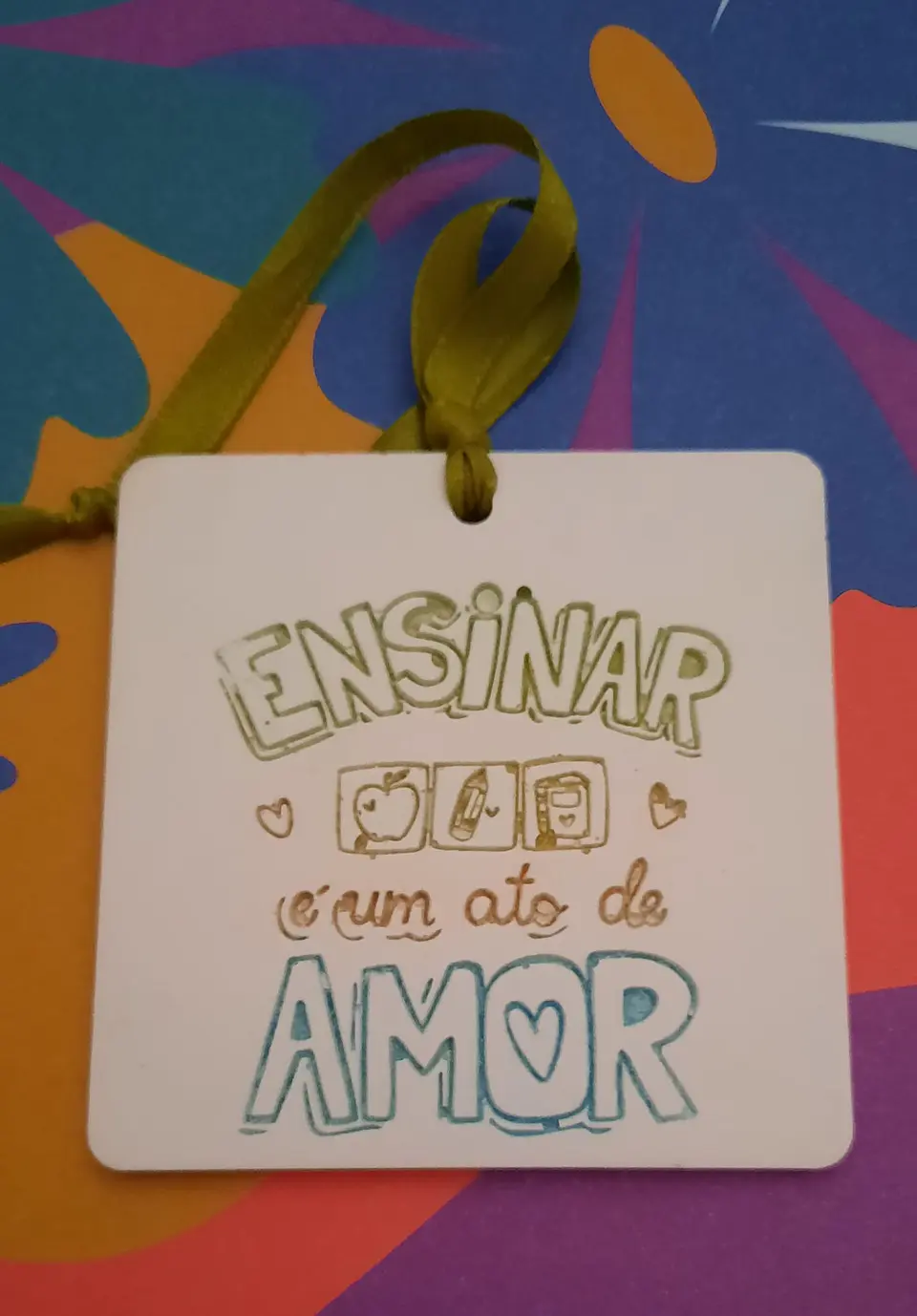 Placa Aromática “Ensinar é um Ato de Amor” 4