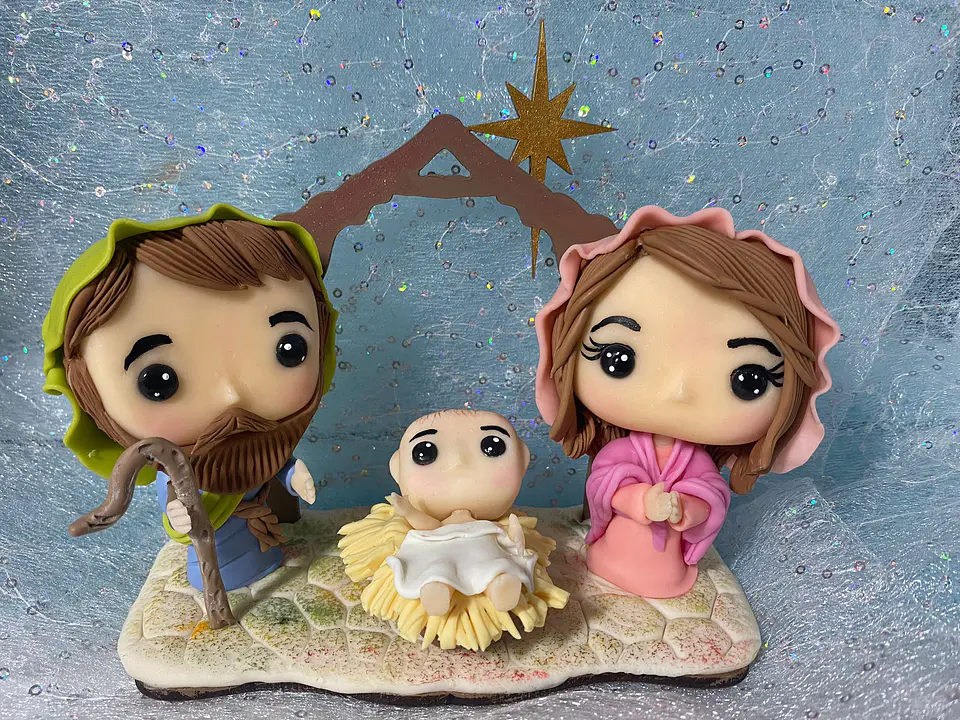Presépio de Natal POP — Família Sagrada 1