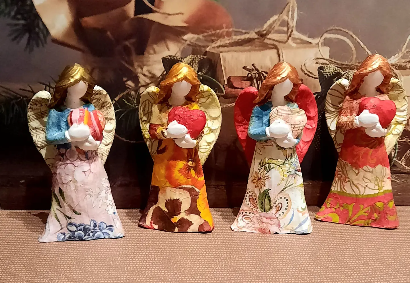 Anjo do Amor - Estatueta Gesso Cor Personalizada 3