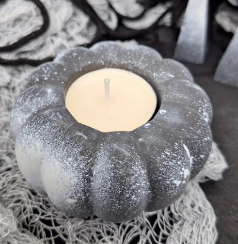 Abobora porta vela - personalizada 3