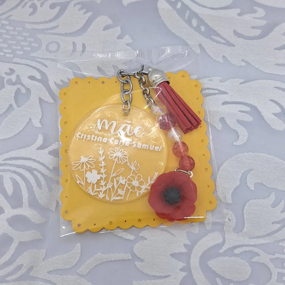 Porta Chaves Mãe Personalizado Nomes dos Filhos 4