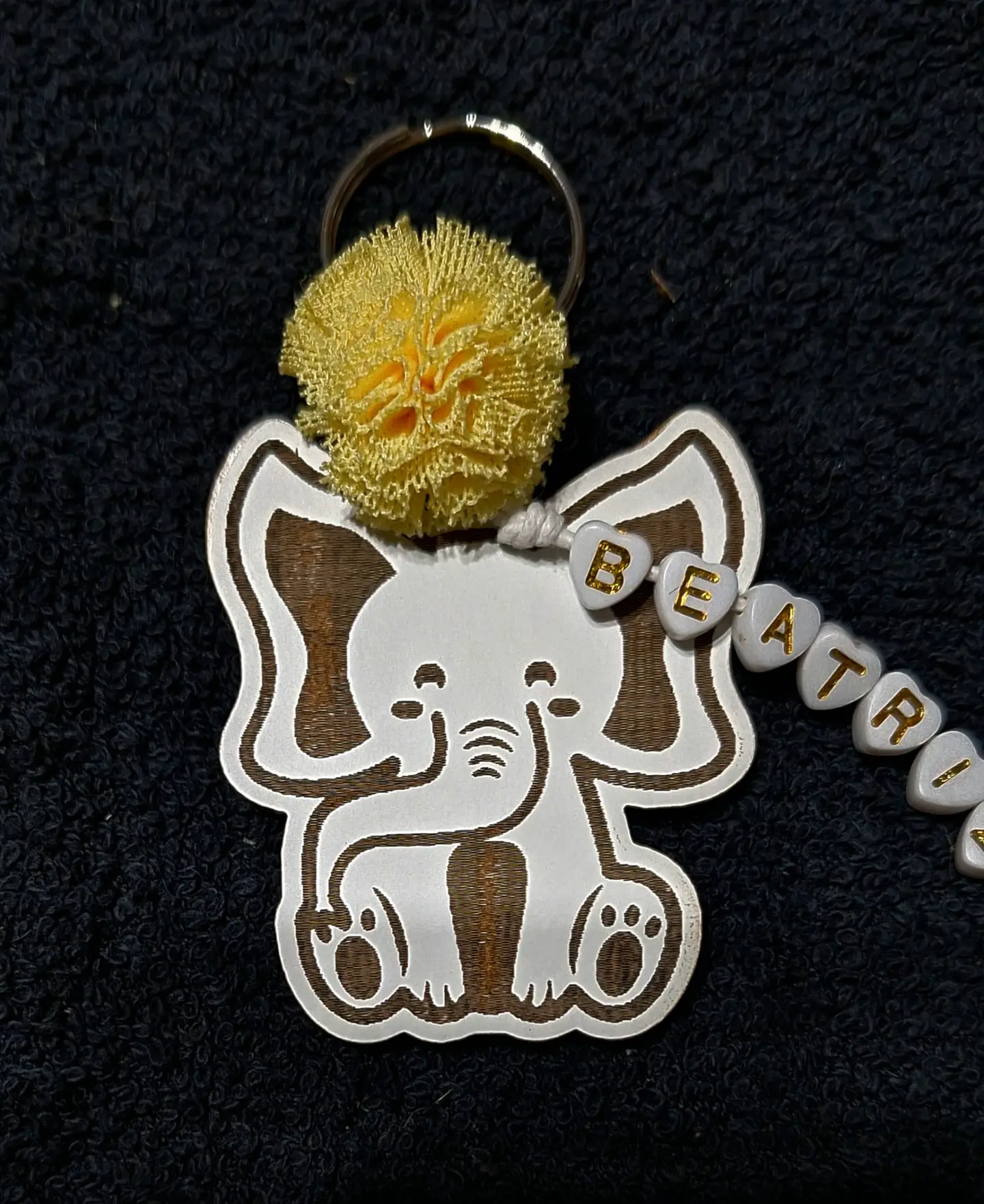 Porta‑Chaves Animal Fofinho - Elefante - Personalizado com Nome 2