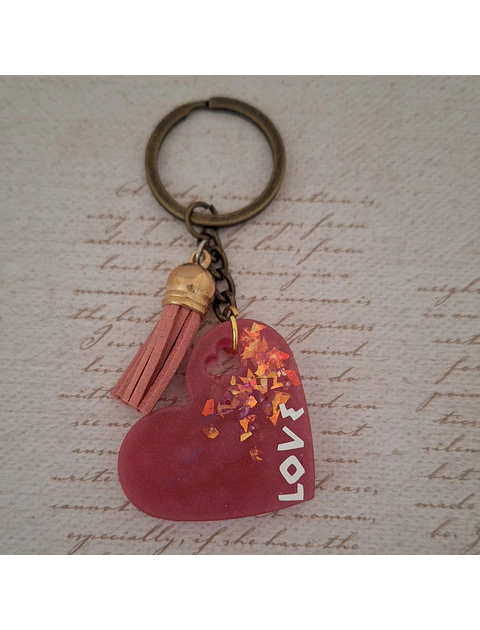 Porta Chaves edição "Love" Rosa