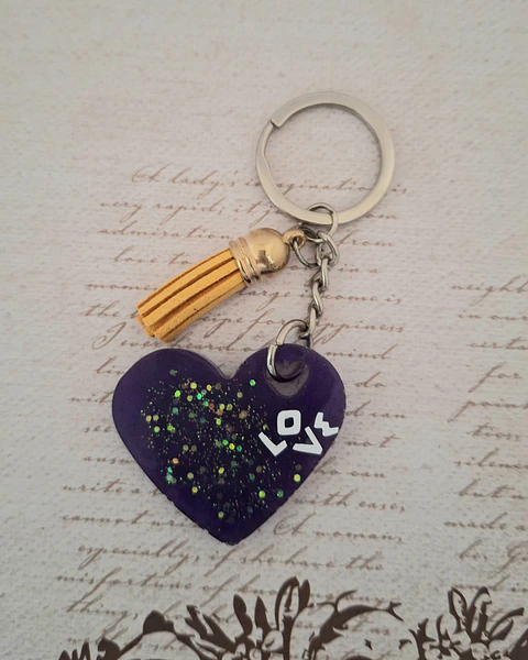 Porta Chaves edição "Love" Roxo