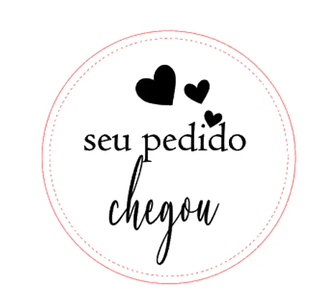 Autocolante "Seu Pedido Chegou" - 350 unid - pack