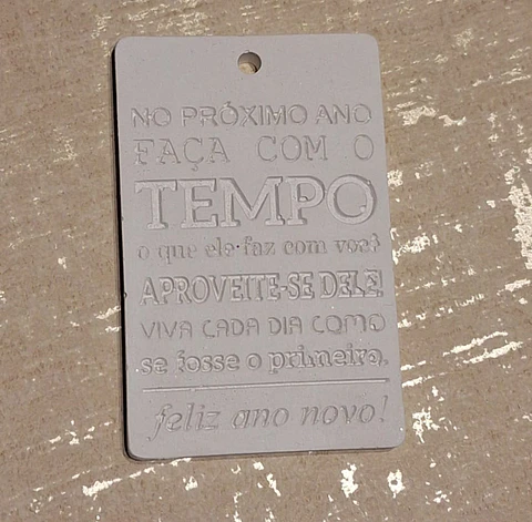 Plaquinha Faça com o Tempo - Pack 25 unid