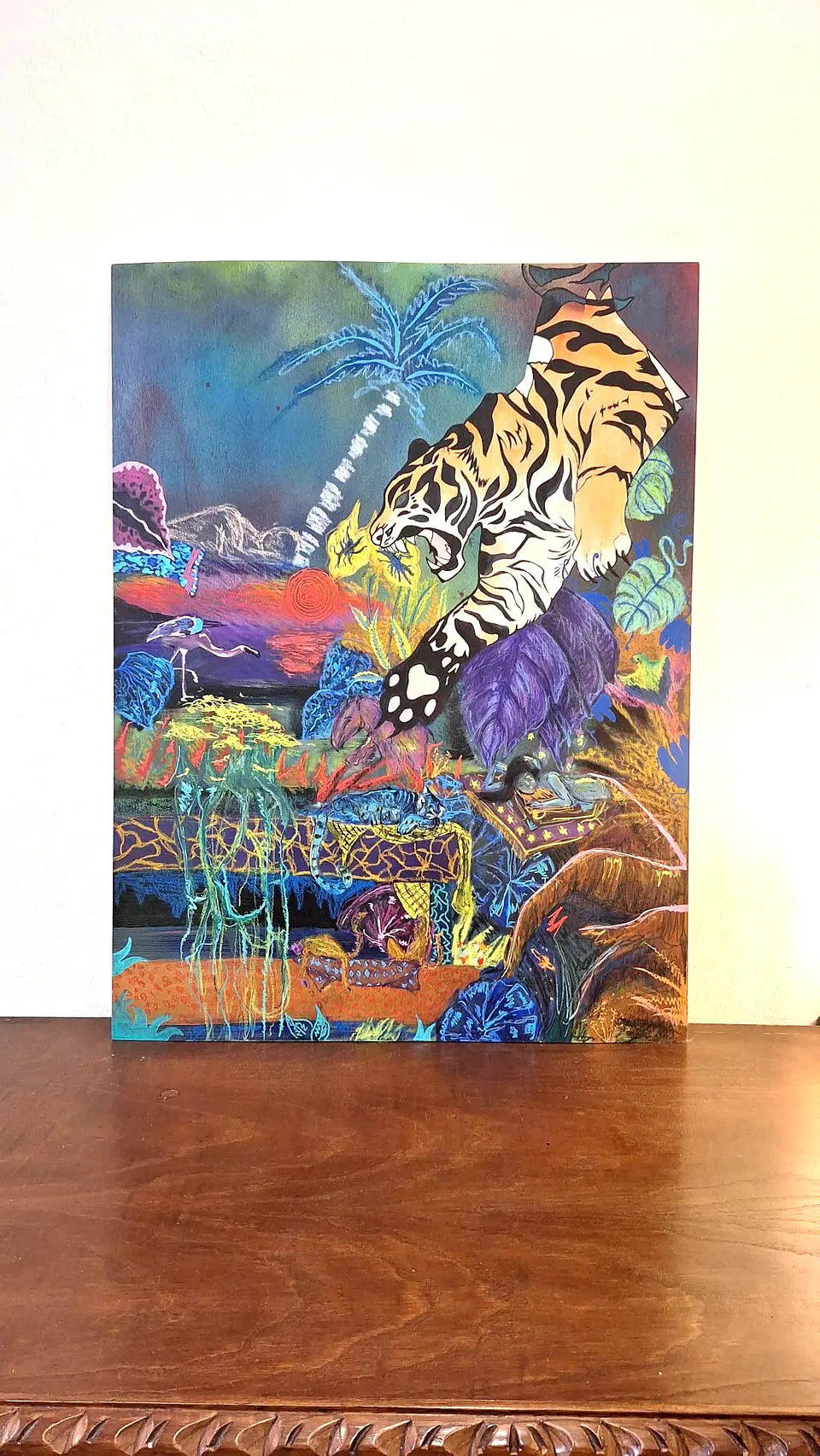 The Tiger Doesn't Know... | Pintura Original Andreia Mestre 10