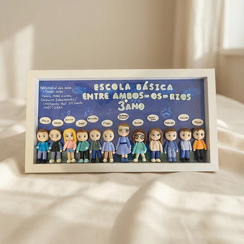 Quadro Finalistas em biscuit
