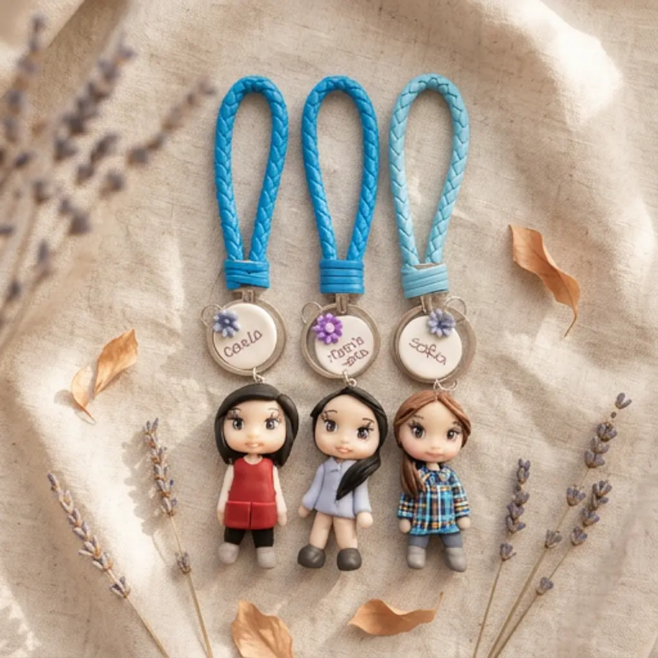 Porta Chaves Personalizados em biscuit 5
