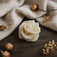 Vela Rosa Carmelinda Natural - cera mineral - Thumbnail 1