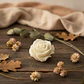 Vela Rosa Anne Natural - cera vegetal - Thumbnail 2