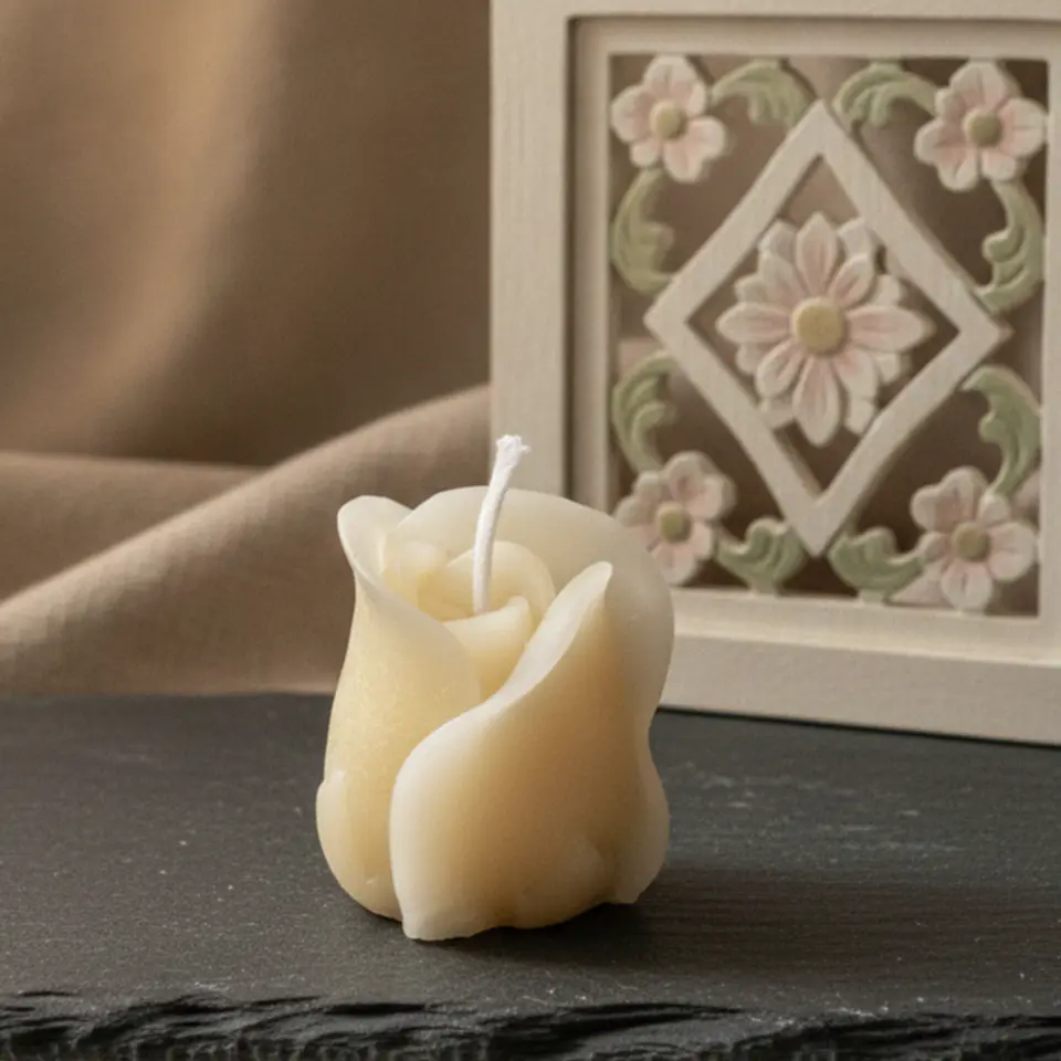 Vela Rosa Kahala Natural - cera mineral 2