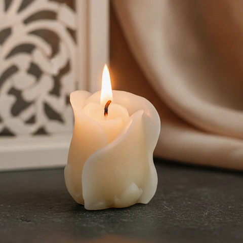 Vela Rosa Kahala Natural - cera vegetal