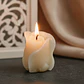 Vela Rosa Kahala Natural - cera vegetal - Thumbnail 1