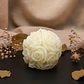 Vela Bola de Rosas Natural - cera vegetal - Thumbnail 4