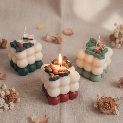 Vela Bubbles de Natal