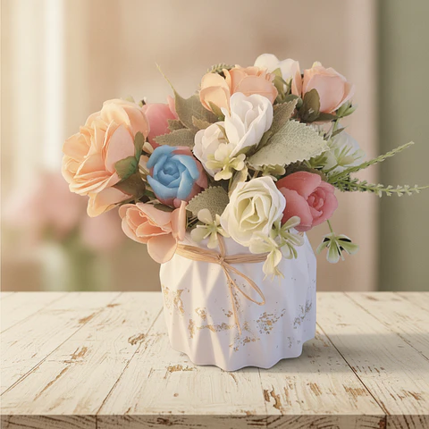 Bouquet de Flores em Cera Perfumada