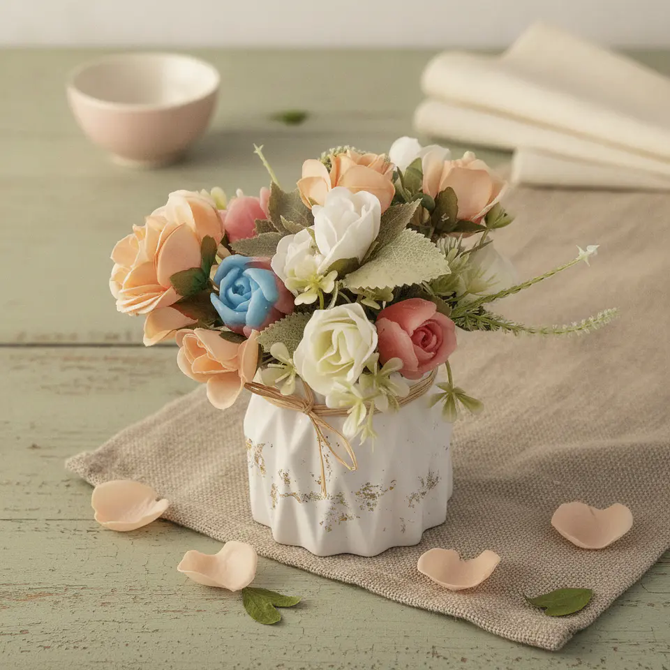 Bouquet de Flores em Cera Perfumada 3