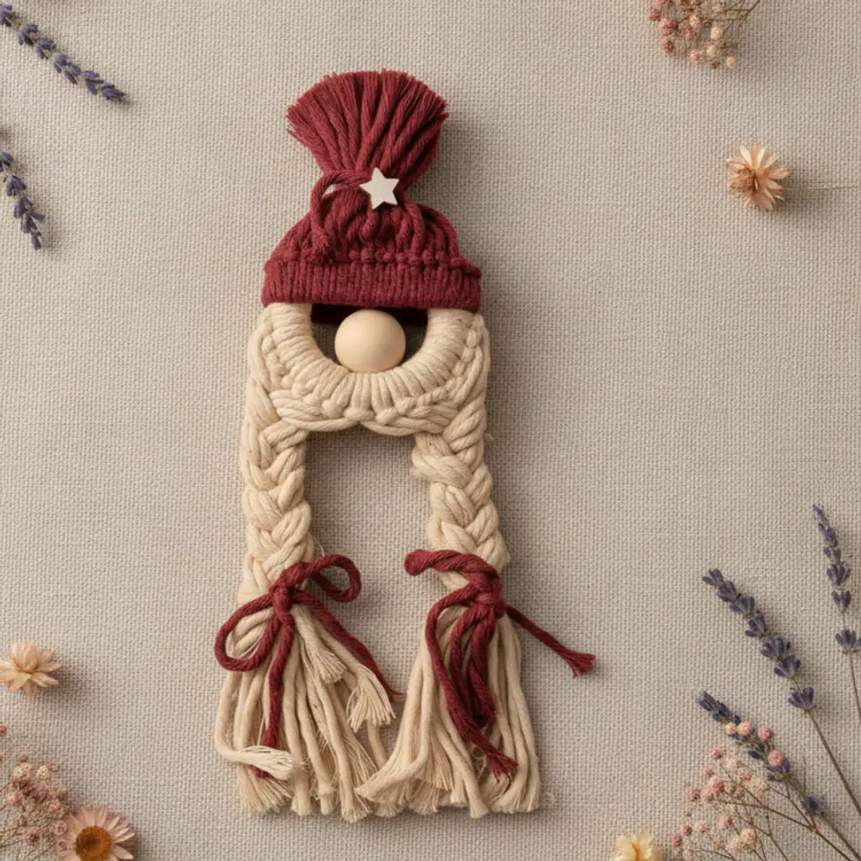 Gnomos Vermelho | macramé 4