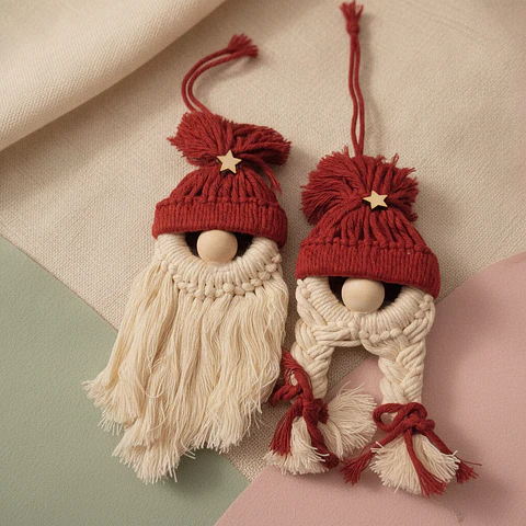 Gnomos Vermelho | macramé