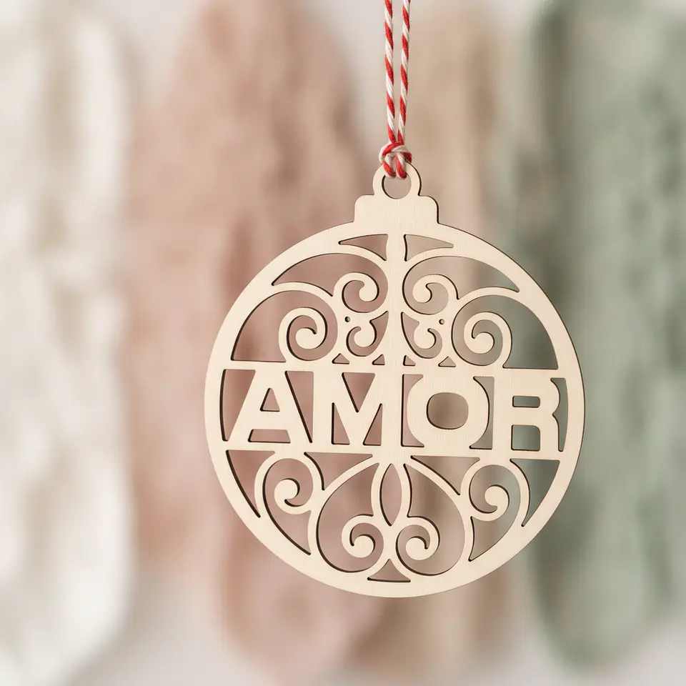 Bola de Natal Amor 3