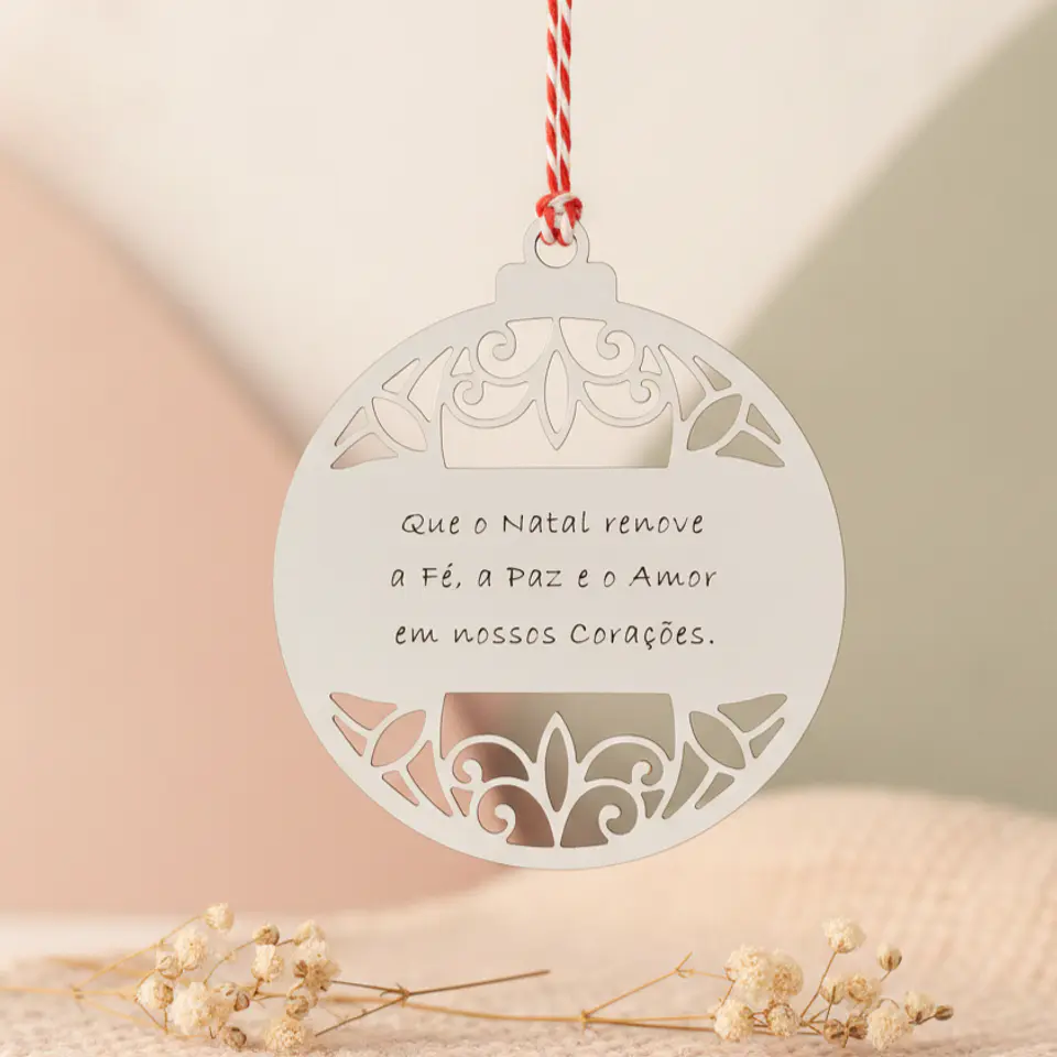 Bola de Natal Mensagem Renovação 4
