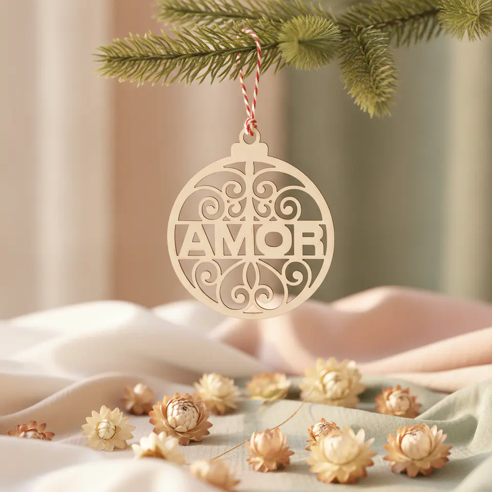 Bola de Natal Amor 1