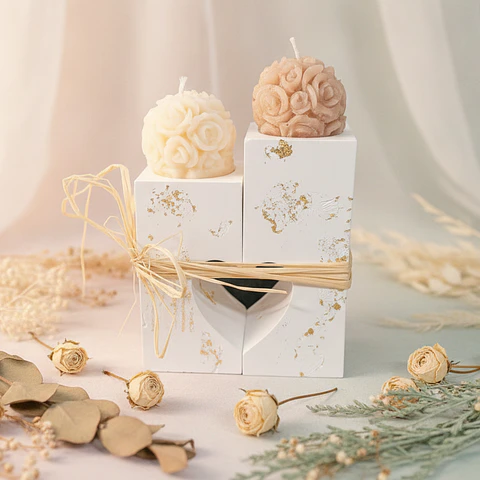 Amor em Chama ❤️ castiçal gesso cerâmico