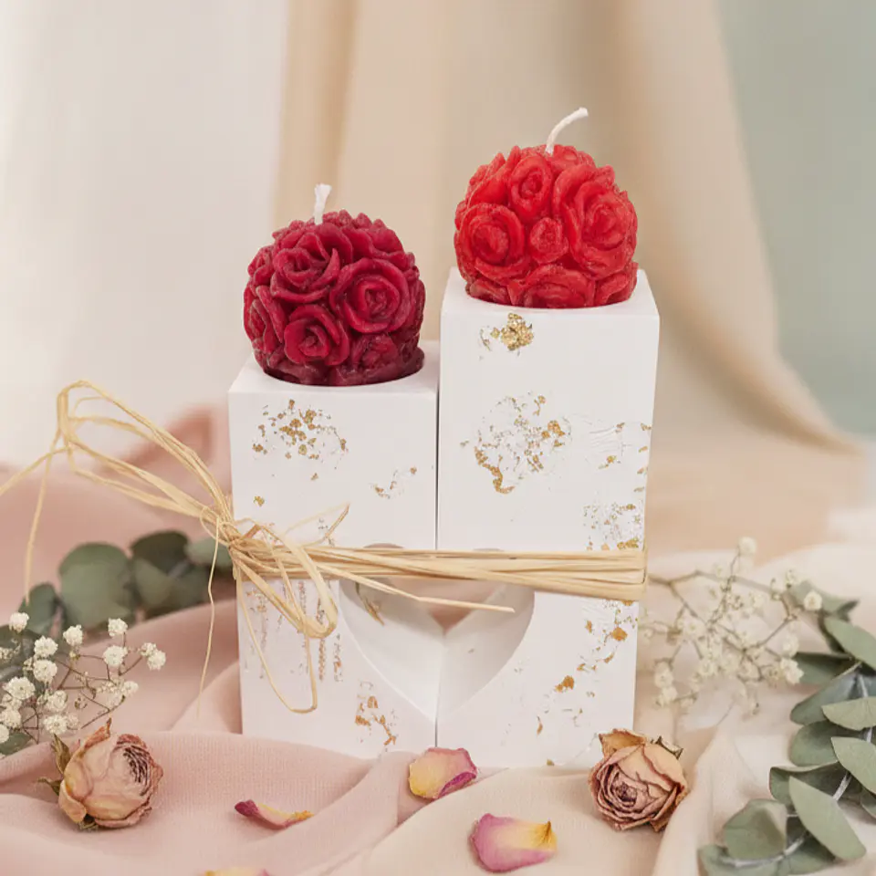 Amor em Chama ❤️ castiçal gesso cerâmico 7