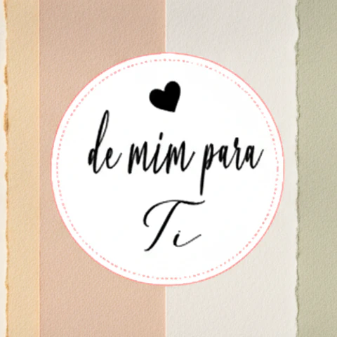 Pack Revenda — Etiqueta Autocolante De Mim Para Ti
