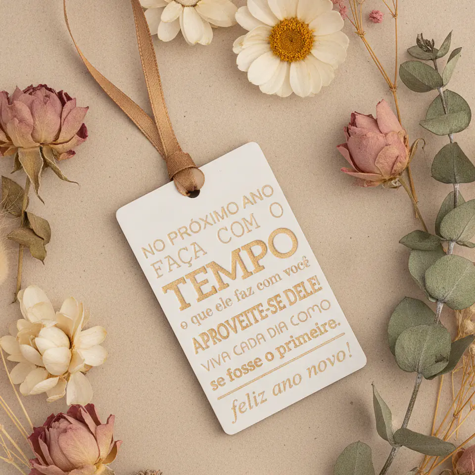 Plaquinha Faça com o Tempo 3